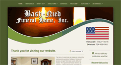 Desktop Screenshot of bash-niedfuneralhome.com